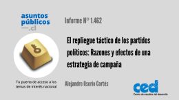 El repliegue táctico de los partidos políticos: Razones y efectos de una estrategia de campaña